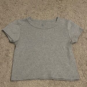 Gray Brandy Melville Crop Top